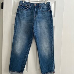 J.Crew Jeans Women's 26 Slouchy Boyfriend Relaxed High Rise Medium Wash Denim